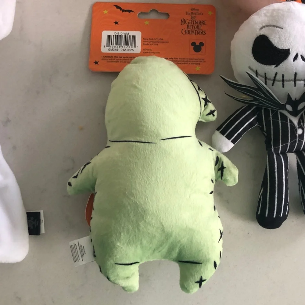 Disney Halloween Dog Toys - Jack, Zero, and Oogie Boogie